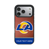 Los Angeles Rams Personalized Football Bump Phone Case for Apple iPhone 17 Series