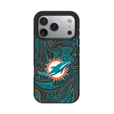 Miami Dolphins Paisley Bump Phone Case for Apple iPhone 17 Series