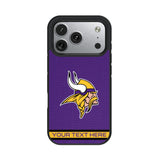 Minnesota Vikings Personalized Stripe Bump Phone Case for Apple iPhone 17 Series