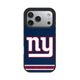 New York Giants Personalized Stripe Bump Phone Case for Apple iPhone 17 Series