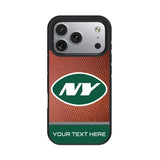 New York Jets Personalized Football Bump Phone Case for Apple iPhone 17 Series