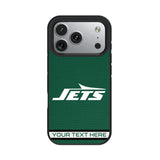 New York Jets Personalized Stripe Bump Phone Case for Apple iPhone 17 Series