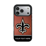 New Orleans Saints Personalized Football Bump Phone Case for Apple iPhone 17 Series