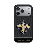 New Orleans Saints Personalized EndZone Plus Bump Phone Case for Apple iPhone 17 Series