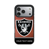 Las Vegas Raiders Personalized Football Bump Phone Case for Apple iPhone 17 Series