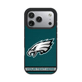 Philadelphia Eagles Personalized Stripe Bump Phone Case for Apple iPhone 17 Series