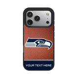 Seattle Seahawks Personalized Football Bump Phone Case for Apple iPhone 17 Series