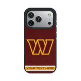 Washington Commanders Personalized Stripe Bump Phone Case for Apple iPhone 17 Series