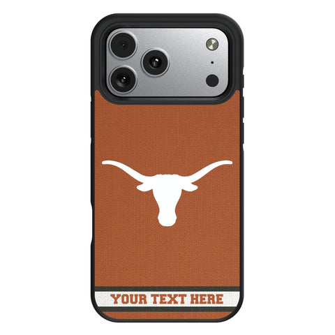 University of Texas Longhorns Personalized Stripe Bump Phone Case for Apple iPhone 17 Series
