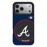 Atlanta Braves Personalized Circle Bump Phone Case for Apple iPhone 17 Series