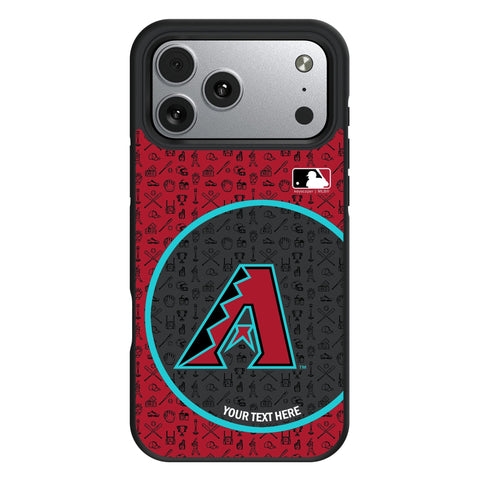 Arizona Diamondbacks Personalized Circle Bump Phone Case for Apple iPhone 17 Series