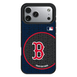 Boston Red Sox Personalized Circle Bump Phone Case for Apple iPhone 17 Series