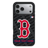 Boston Red Sox Personalized Tilt Bump Phone Case for Apple iPhone 17 Series