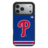 Philadelphia Phillies Personalized Stripe Bump Phone Case for Apple iPhone 17 Series