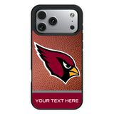 Arizona Cardinals Personalized Football Bump Phone Case for Apple iPhone 17 Series
