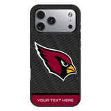 Arizona Cardinals Personalized EndZone Plus Bump Phone Case for Apple iPhone 17 Series