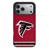 Atlanta Falcons Personalized Stripe Bump Phone Case for Apple iPhone 17 Series