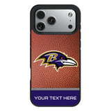 Baltimore Ravens Personalized Football Bump Phone Case for Apple iPhone 17 Series
