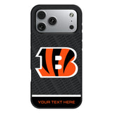 Cincinnati Bengals Personalized EndZone Plus Bump Phone Case for Apple iPhone 17 Series