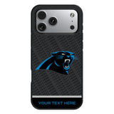 Carolina Panthers Personalized EndZone Plus Bump Phone Case for Apple iPhone 17 Series