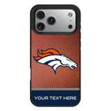 Denver Broncos Personalized Football Bump Phone Case for Apple iPhone 17 Series