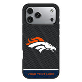 Denver Broncos Personalized EndZone Plus Bump Phone Case for Apple iPhone 17 Series