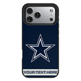 Dallas Cowboys Personalized Stripe Bump Phone Case for Apple iPhone 17 Series