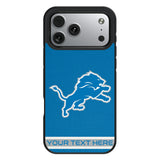 Detroit Lions Personalized Stripe Bump Phone Case for Apple iPhone 17 Series