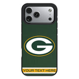 Green Bay Packers Personalized Stripe Bump Phone Case for Apple iPhone 17 Series
