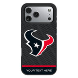 Houston Texans Personalized EndZone Plus Bump Phone Case for Apple iPhone 17 Series