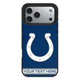 Indianapolis Colts Personalized Stripe Bump Phone Case for Apple iPhone 17 Series