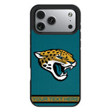 Jacksonville Jaguars Personalized Stripe Bump Phone Case for Apple iPhone 17 Series