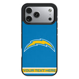 Los Angeles Chargers Personalized Stripe Bump Phone Case for Apple iPhone 17 Series