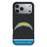 Los Angeles Chargers Personalized EndZone Plus Bump Phone Case for Apple iPhone 17 Series