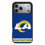 Los Angeles Rams Personalized Stripe Bump Phone Case for Apple iPhone 17 Series