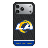 Los Angeles Rams Personalized EndZone Plus Bump Phone Case for Apple iPhone 17 Series