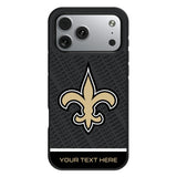 New Orleans Saints Personalized EndZone Plus Bump Phone Case for Apple iPhone 17 Series