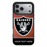 Las Vegas Raiders Personalized Football Bump Phone Case for Apple iPhone 17 Series