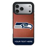 Seattle Seahawks Personalized Football Bump Phone Case for Apple iPhone 17 Series