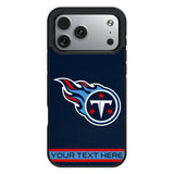 Tennessee Titans Personalized Stripe Bump Phone Case for Apple iPhone 17 Series