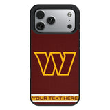 Washington Commanders Personalized Stripe Bump Phone Case for Apple iPhone 17 Series