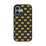 University of Michigan Wolverines Fashion Pattern Bump Phone Case for Apple iPhone 17 Series
