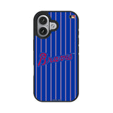 Atlanta Braves Home 2012 - Cooperstown Collection Pinstripe Bump Phone Case for Apple iPhone 17 Series