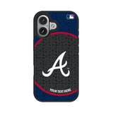 Atlanta Braves Personalized Circle Bump Phone Case for Apple iPhone 17 Series