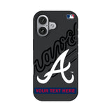 Atlanta Braves Personalized Tilt Bump Phone Case for Apple iPhone 17 Series