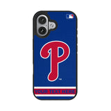 Philadelphia Phillies Personalized Stripe Bump Phone Case for Apple iPhone 17 Series