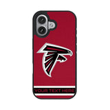 Atlanta Falcons Personalized Stripe Bump Phone Case for Apple iPhone 17 Series