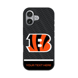 Cincinnati Bengals Personalized EndZone Plus Bump Phone Case for Apple iPhone 17 Series