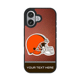 Cleveland Browns Personalized Football Bump Phone Case for Apple iPhone 17 Series