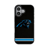 Carolina Panthers Stripe Bump Phone Case for Apple iPhone 17 Series